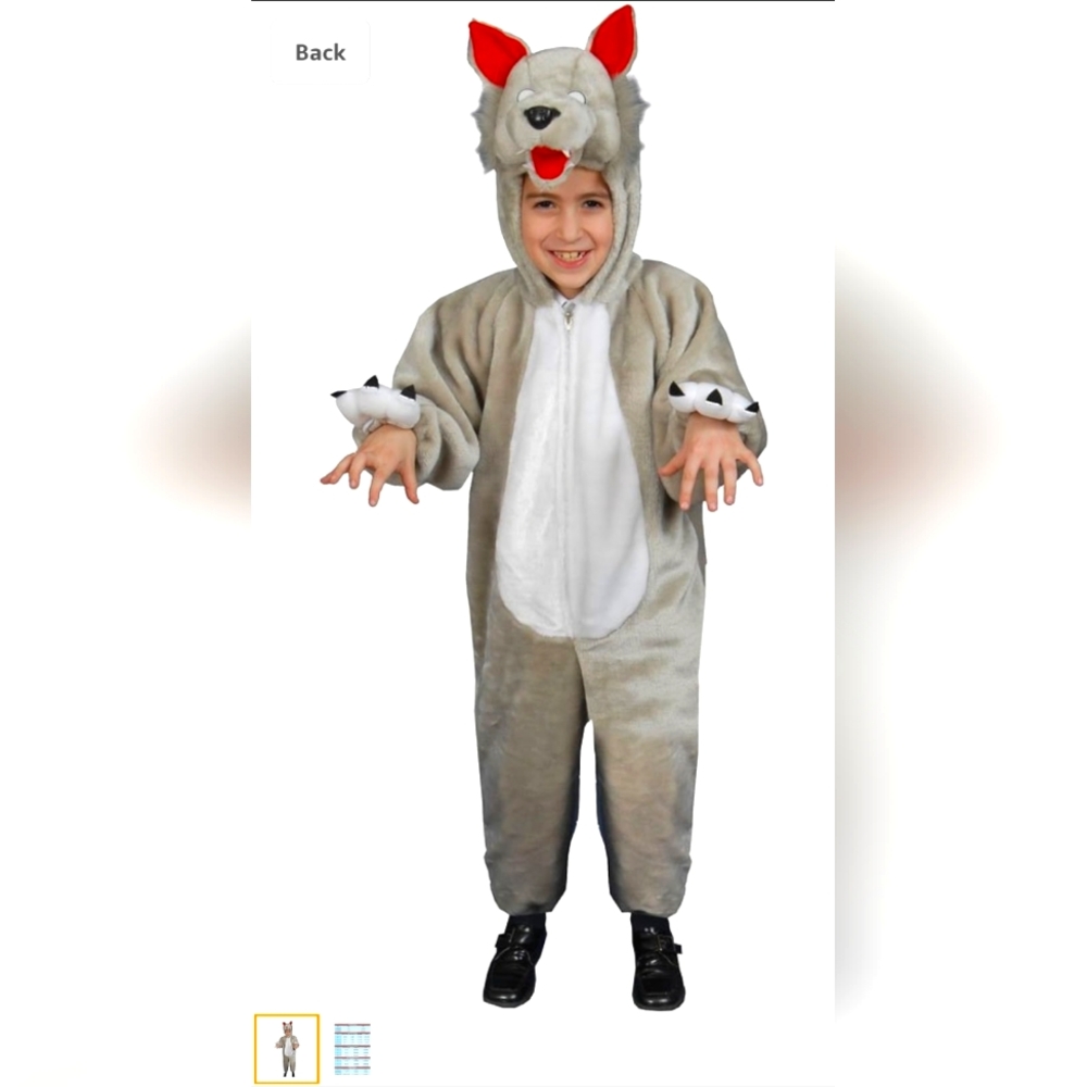 Kids Big Bad Wolf Costume (4-6)